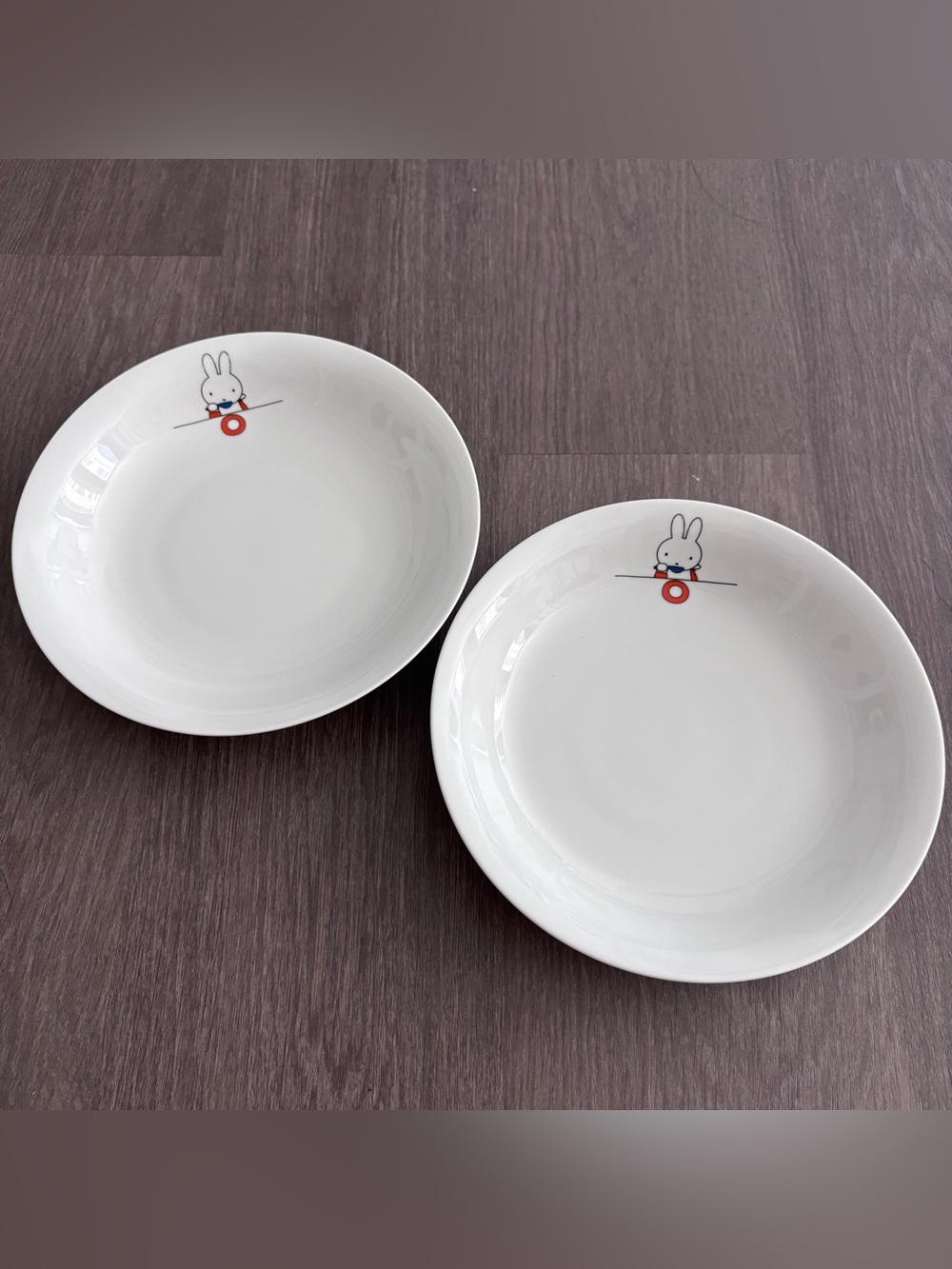 Miffy set of two coupes plates bowls by Lawson